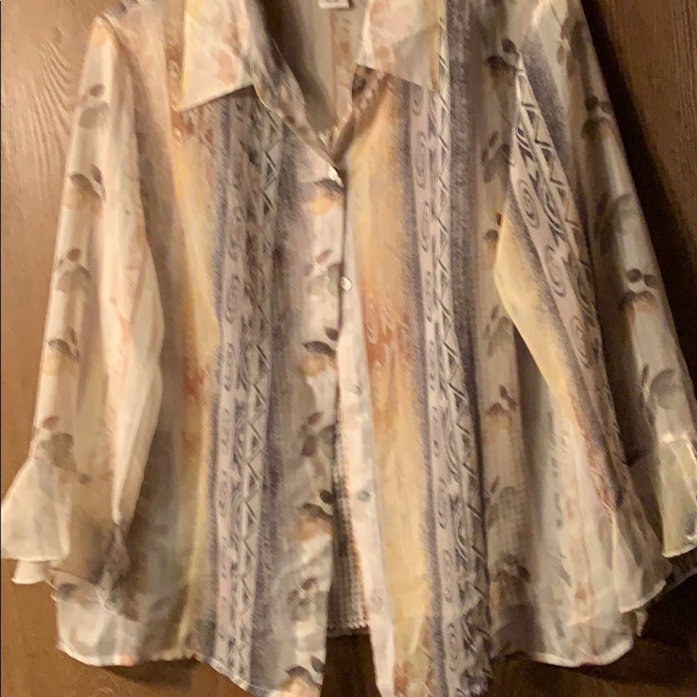 Blouse with matching tank.